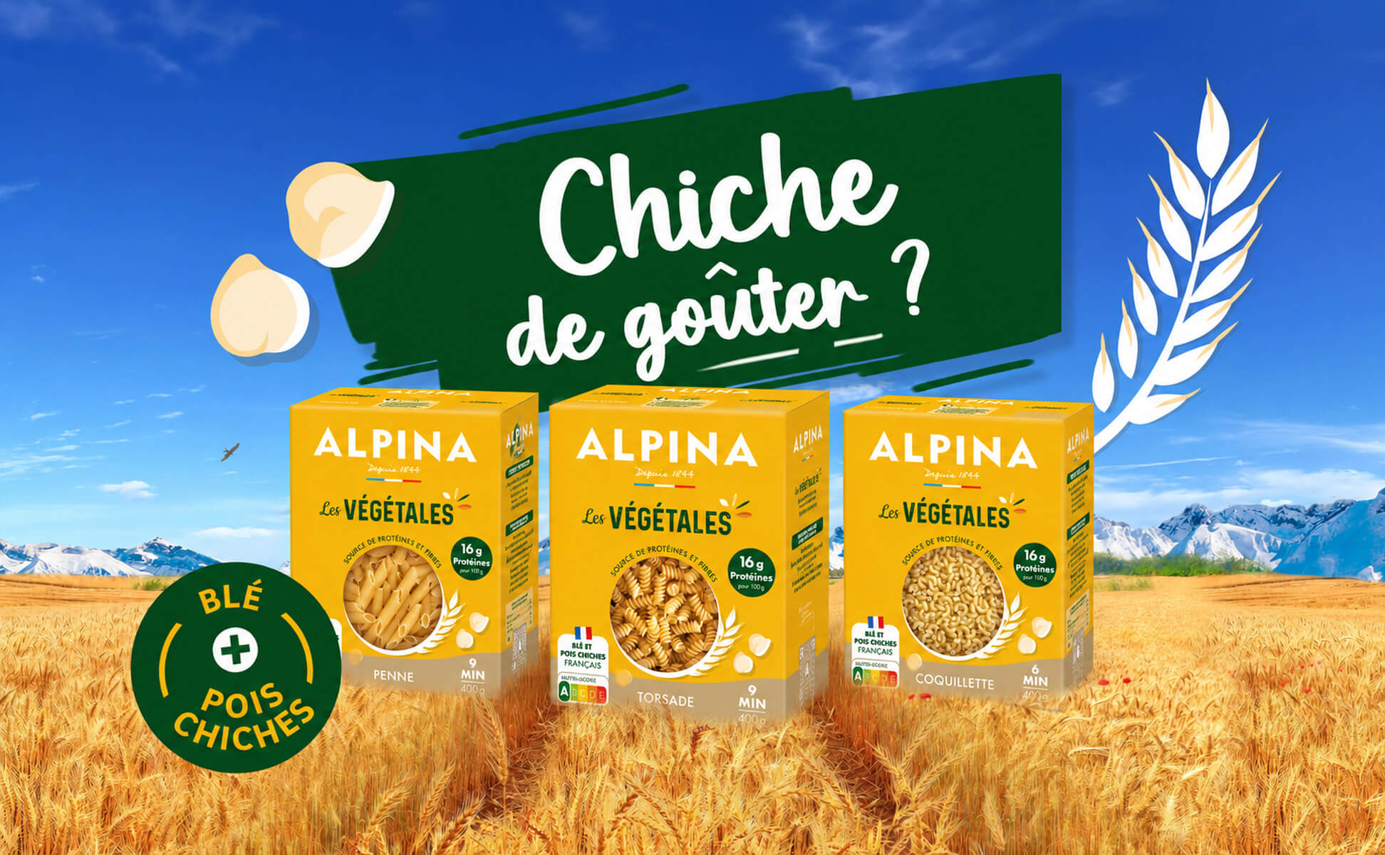 Les végétales : le plaisir d'une pâte, les protéines en plus !